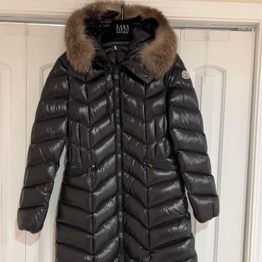 Moncler Bellette Fur-Trim Puffer
